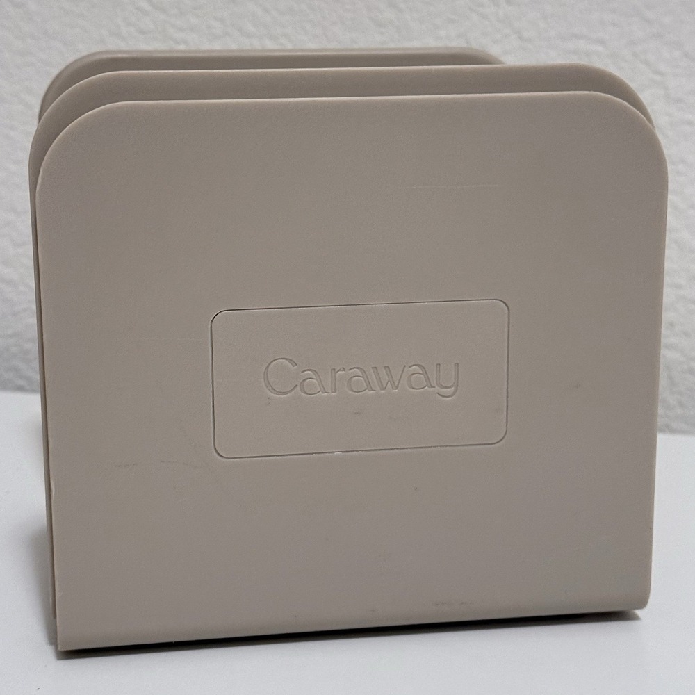 Caraway Magnetic Pot Pan Lid Holder 6" Beige Organizer Storage Dividers Lot of 2
